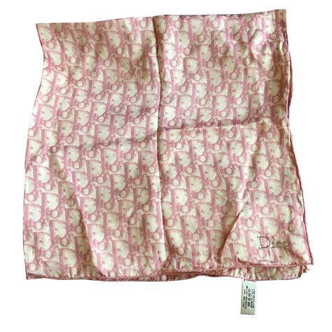pink dior scarf